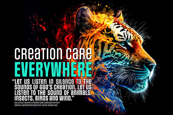 Creation Care - Flaming Tiger 16 by 24 300 dpi