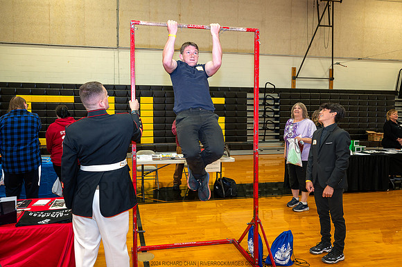 The chin-up bar was a big hit.