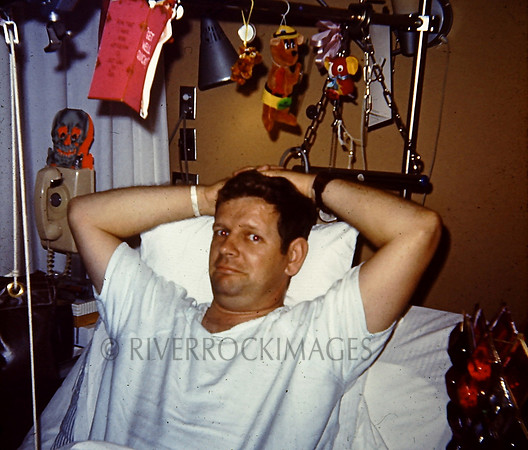 9 Clint in hospital bed 1967